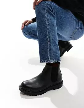 Ботинки Walsh chelsea черного цвета Base London