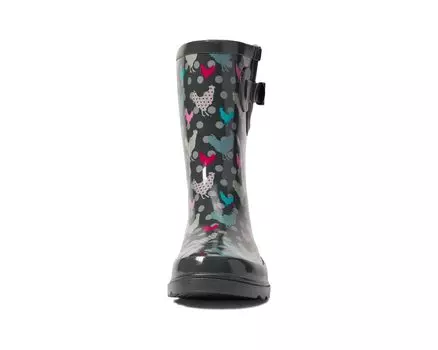Ботинки Waterproof Mid Rain Boot Western Chief, полька птица