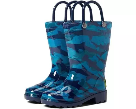 Ботинки Western Chief Camo Shark PVC Rain Boot, синий