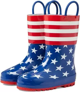 Ботинки Western Chief Kids Old Glory Rain Boots, синий