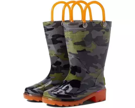 Ботинки Western Chief Olive Camo Lighted Rain Boot, серый