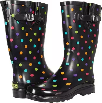 Ботинки Western Chief Printed Tall Rain Boot, цвет Dot City Black