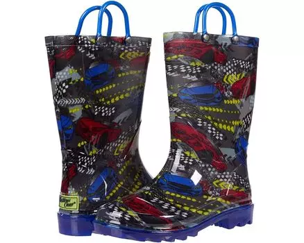 Ботинки Western Chief Racecars Lighted PVC, серый