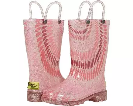 Ботинки Western Chief Tie-Dye Lighted PVC Boot, розовое золото