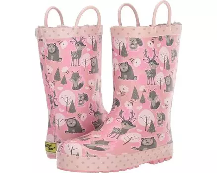 Ботинки Western Chief Whimsical Woodland Rain Boot, розовый