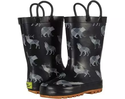 Ботинки Western Chief Woodland Plaid Mini Tread Loop Boot, черный