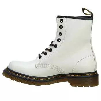 Ботинки (WMNS) Dr. Martens 1460 Smooth Leather Lace Up Boots 'White' 11821100, белый