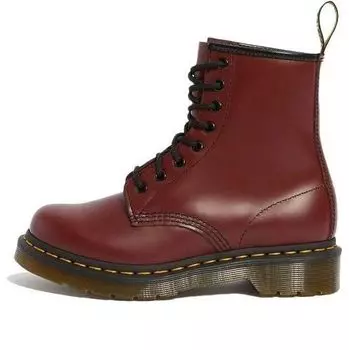 Ботинки (WMNS) Dr. Martens 1460 Smooth Leather Lace Up Boots Dark Red 11821600