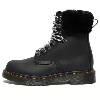 Ботинки (WMNS) Dr. Martens 1460 Stay Warm Wear-resistant fur Martin boots Black 26951001, черный