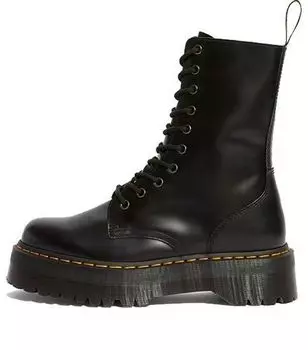 Ботинки (WMNS) Dr. Martens Jadon High Smooth Leather Platform Boot 'Black' 25565001, черный