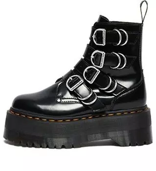 Ботинки (WMNS) Dr. Martens Jadon Max Hdw 4 Strap Boot Black 26524001, черный