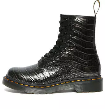 Ботинки (WMNS) Dr. Martens Lacing Crocodile Pattern Martin Boots 27249029