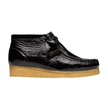 Ботинки Wmns Wallabee Boot 'Black Crinkled Patent', черный