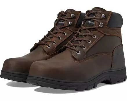 Ботинки Wolverine Carlsbad Waterproof 6" Steel Toe Work Boot, цвет Dark Brown