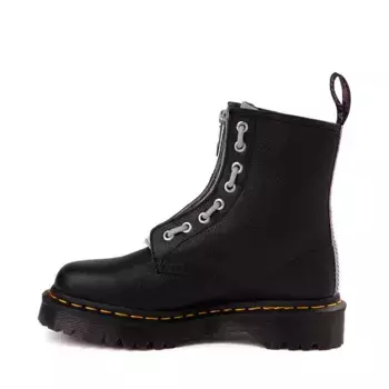 Ботинки Womens Dr. Martens 1460 8-Eye Zip Heart Boot, черный/лавандовый