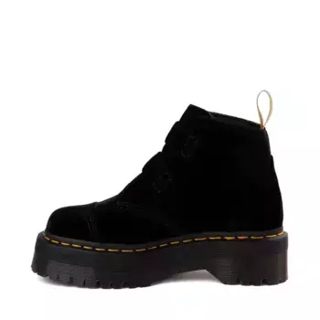 Ботинки Womens Dr. Martens Devon Hearts Velvet Quad Boot, черный