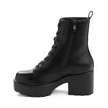 Ботинки Womens KOI Footwear Astro Star & Moon Platform Boot, цвет Black/Silver