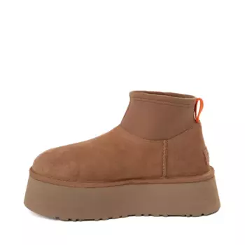 Ботинки Womens UGG Classic Mini Dipper Platform Boot, цвет Chestnut