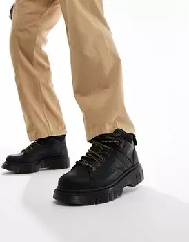 Ботинки Woodard 7 люверсов черного цвета гризли Dr Martens