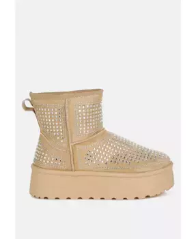 Ботинки Xoras Chunky с пайетками London Rag, коричневый/бежевый