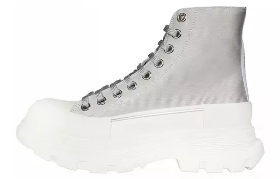 Ботинки женские Alexander Mcqueen, серебристый