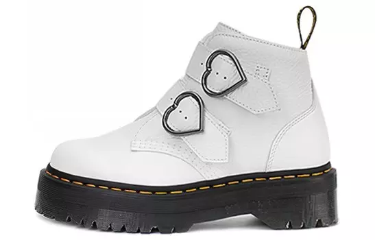 Ботинки женские белые Dr.Martens