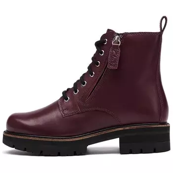 Ботинки женские бордовые Clarks