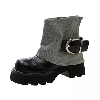 Ботинки женские черные Abcylm