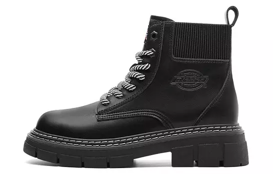 Ботинки женские, цвет черный/кремовый Dickies