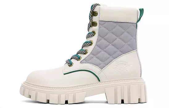 Ботинки женские, цвет черный/кремовый Dickies