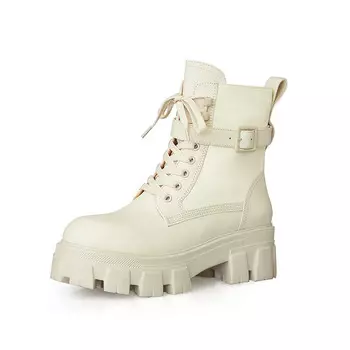 Ботинки женские Deep Breathe Brother на толстой подошве, белый