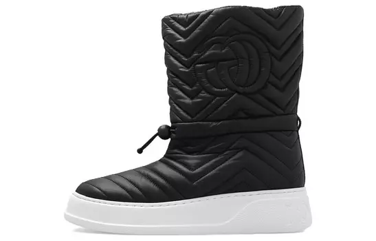 Ботинки женские Gucci Logo-quilted, черный