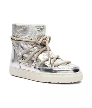 Ботинки женские Inuikii Bomber Star утепленные зимние, серебряный