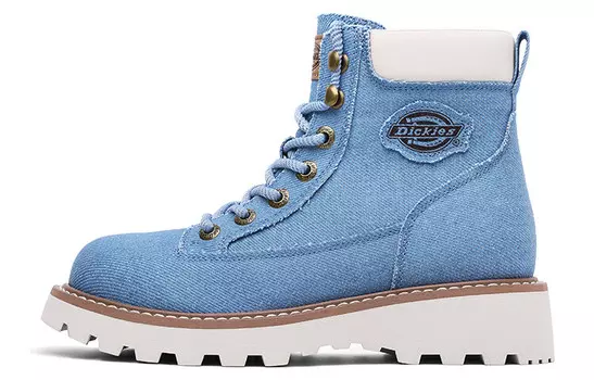 Ботинки женские Martin из денима светло-голубого цвета Dickies