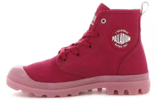 Ботинки женские Pampa Martin Boot с высоким берцем, темно-красные Palladium