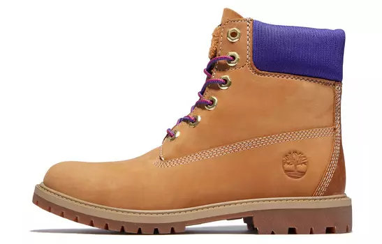 Ботинки женские пшенично-фиолетовые Timberland