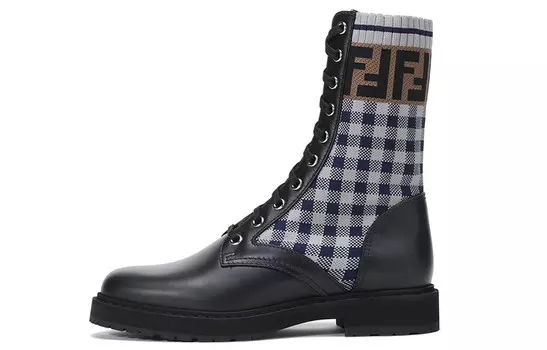 Ботинки женские Rockoko Martin, черные Fendi