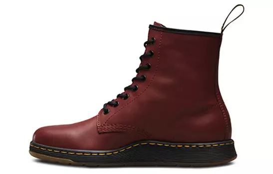 Ботинки женские, вишнево-красные Dr.Martens