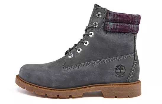 Ботинки женские высокие темно-серые Timberland
