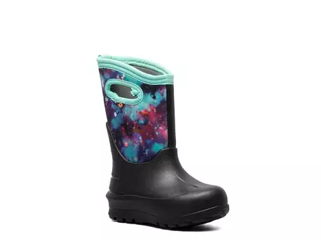 Ботинки зимние Bogs Neo Classic Sparkle Space детские, синий