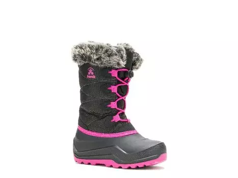 Ботинки зимние Kamik Snowangel детские, черный / красный
