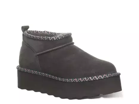 Ботиночки Bearpaw Retro Super Shorty Deco, цвет графитовый серый