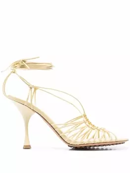 Bottega Veneta босоножки Lagoon Dot, желтый