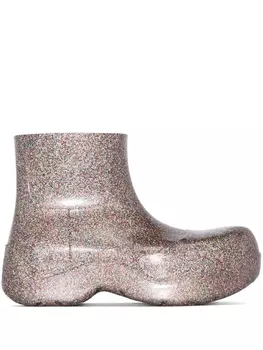Bottega Veneta ботинки Puddle с блестками, нейтральный цвет
