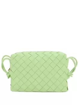Bottega Veneta каркасная сумка Mini Loop, зеленый
