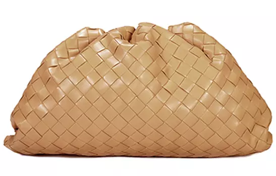 Bottega Veneta Клатч Intrecciato Sheepskin Clutch Medium Size Women's Khaki
