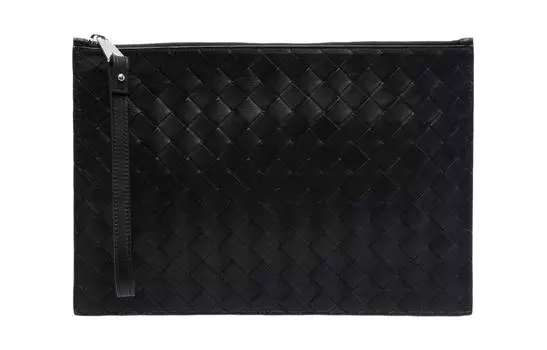Bottega Veneta Кошелек Pouch Large Intrecciato Black