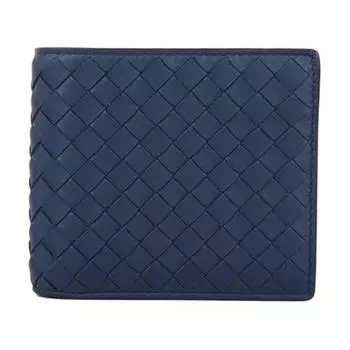 Bottega Veneta Мини-кошелек из овчины унисекс синего цвета