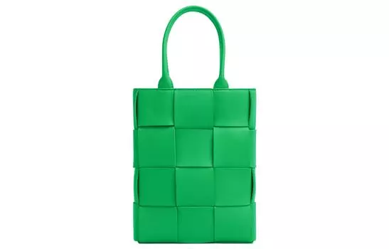 Bottega Veneta Мини-сумка из овчины, женская, зеленая