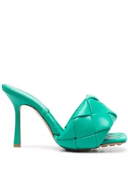 Bottega Veneta мюли Lido, зеленый